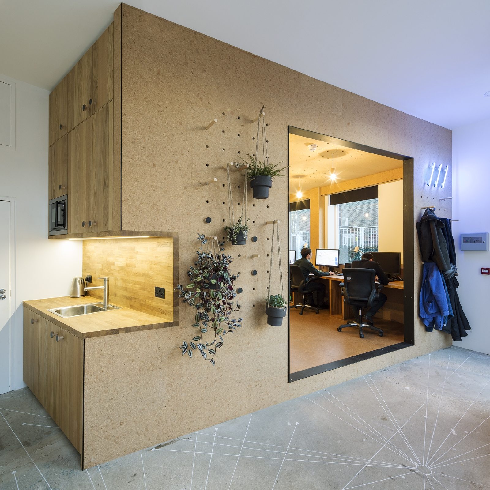 Selencky Parsons Studio, Brockley. Architects' studio fit-out